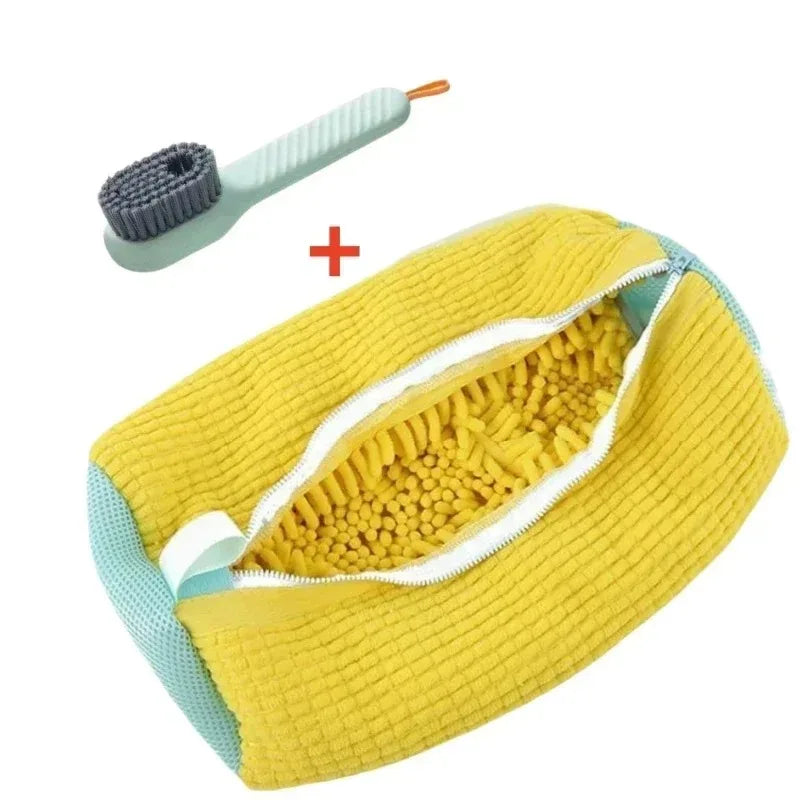 Shoe Washing Bag & Brush Set